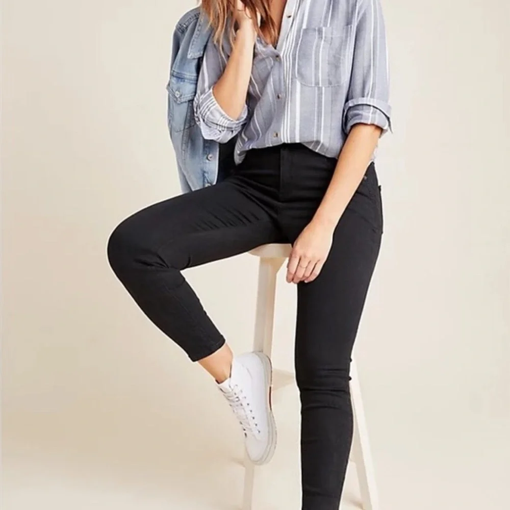 NWT- Anthropologie Pilcro and the Letterpress High-Rise Denim Leggings - Picture 2 of 6